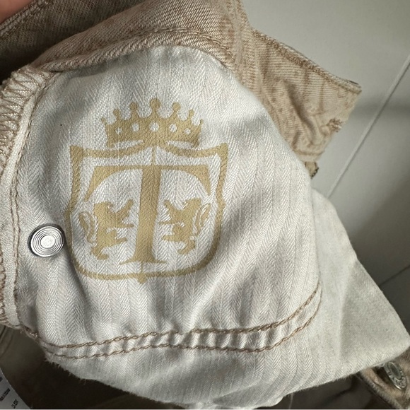 Paisley Patterned Tan Talbots Cotton Pants - Picture 6 of 8